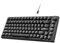 AJAZZ AK820 75% TKL Teclado mecánico con Cable,Interruptor Rojo Intercambiable en Caliente,Teclado para Juegos con Montaje en Junta,luz Blanca,82 Teclas con Perilla de Volumen CNC,para Win/Mac-Negro