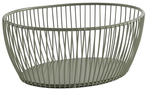 APS 30472 Korb -SVART- in smoke green 20 x 15 cm, Höhe 8 cm