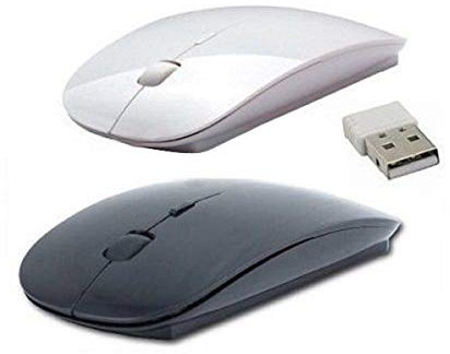 Generico 1600 MOUSE FILI OTTICO MINI SENZA DPI USB WIRELESS WIFI per MAC WINDOWS WIRELESS