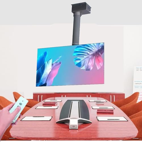 Support TV Motorisé Ascenseur - Support De Télévision Au Plafond, Élévateur De Télévision Électrique À Hauteur Réglable Avec Télécommande, Convient Aux Téléviseurs À Profil Bas De 26 À 70 Pouces(100cm