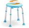 OasisSpace 360° drehbarer Duschstuhl, 400lb Kapazität Drehhocker, werkzeuglos höhenverstellbar & patentiertes Design, FSA/HSA förderfähiger Badesitz für Wanne/Dusche