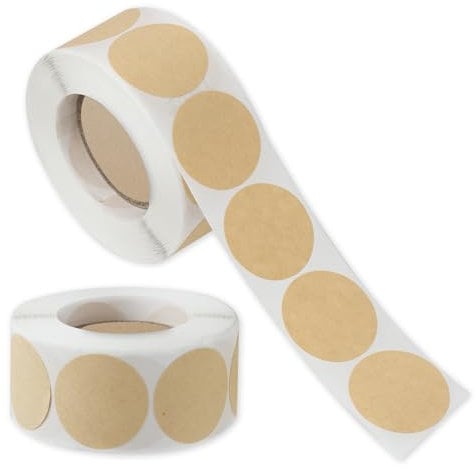 Preisetiketten Selbstklebend Runde Etiketten 1000 Stück Runde Kraftpapier Aufkleber Mit 25 Mm Durchmesser Ideal Für Etikettierung Und Bastelprojekte Etiketten Rund Preisetiketten