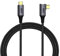 PremiumCord Câble de Connexion USB4™ Type C, Thunderbolt 3, 8K@60Hz, Câble de Données UltraSpeed ​​​​Jusqu'à 40 Gbit/s, USB Type C Connecteur Incurvé, Charge Rapide Jusqu'à 240 W, Noir, Longueur 0,3m