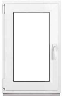 Framex Kellerfenster Fenster Kunststofffenster Weiß Breite x Höhe 60 x 90 cm (600 x 900 mm) 2-fach (32 mm) Dreh Kipp DIN Links - Premium - Alle Größen