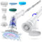Airlovers 2025 Upgraded Electric Cleaning Brush, IPX6 Waterproof Electric Spin Scrubber with Replaceable Brush Heads, Adjustable Angle, Lightweight & Flexible for Bathroom, Kitchen, Tiles, and More