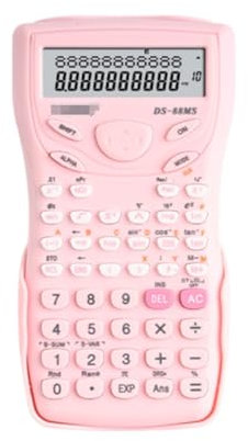 GTOULHH School Calculators Multi-function Calculator 12-digit Display Scientific Calculator For School And Business Business Office(Pink)