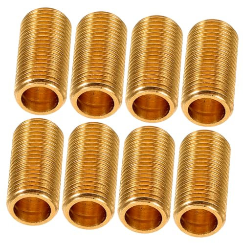 Lurrose 8pièces Raccords Filetés Laiton Pour Lampe Tuyau Connecteur Creux Adaptateur De Lampe Raccordement Pour Éclairage Et Projets Diy