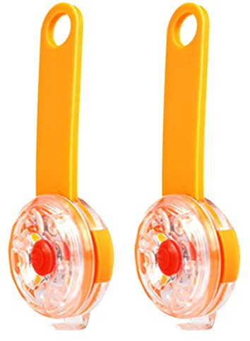 JOINPAYA 2 Stück Leuchtanhänger für Hunde USB Sicherheitsanhänger Anti Verlust Halsbanddekor Blinkendes Hundehalslicht für Nächtliche