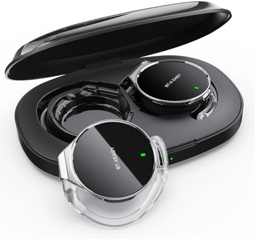 Micool On Ear Kopfhörer Bluetooth 5.4, Open Ear Kopfhörer Kabellos Geräuschunterdrückung, Wassertropfenförmiges Clip On Sport Headset-Bluetooth mit 4 Mikrofon, Comfort Fit Ohrhaken Ohrhörer