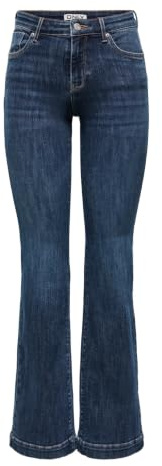 ONLY Damen Onlpower Mid Flared Pushup DNM Gen332 Onlpower Mid Flared Pushup DNM Gen332