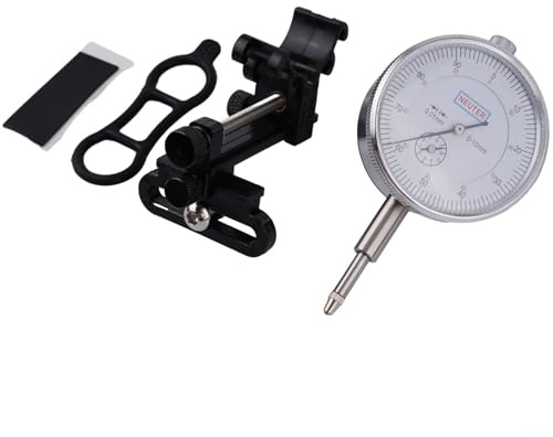 Bike Wheel Truing Tool, Spoke Tension Meter, MTB Road Bike Wheel Truing Stand for Spoke Adjustment(Black)
