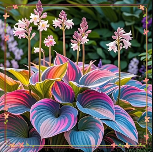 Perenni,resistenti,splendente e vivace,Facile da curare,Rizoma hosta,Vari Colori,bellissima.-6Hosta-A