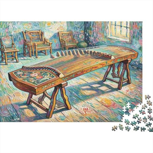 Tavolo Puzzle Puzzle per Adulti Puzzle 1000 Pezzi Stanza Colorata Puzzle per Famiglia Relax Concentrazione Decorazione Regalo 52x38cm/1000pcs
