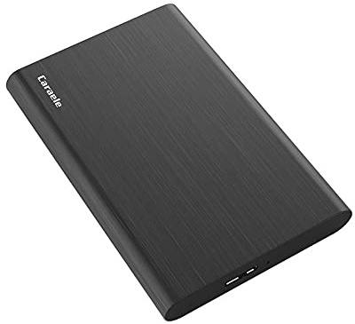 Caraele Disco duro externo portátil ultradelgado de 500 GB USB 3.0 HDD de almacenamiento compatible con PC, escritorio, laptop, MacBook, Chromebook, Xbox One, Xbox 360, PS4 (negro)