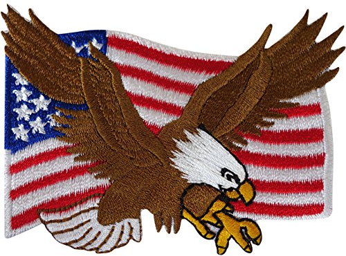 Aufnäher mit USA-Flagge, zum Aufbügeln oder Aufnähen