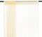 vidaXL 2X Fadenvorhang Vorhang Dekovorhang Raumteiler Türvorhang Fadengardine Gardine Fenstervorhang Fadenvorhänge 140x250cm Cremefarben