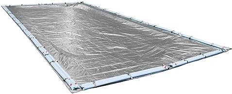 Robelle Dura-Guard 552545R-ROB - Telo di copertura per piscina interrata, 7,6 x 13,7 m, 03, colore: argento