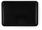 Excelsa Plateau de service rectangulaire 1, mélamine, noir
