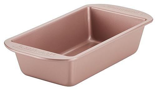 Farberware Nonstick Bakeware Meatloaf/Nonstick Baking Loaf Pan - 9 Inch x 5 Inch, Rose Gold