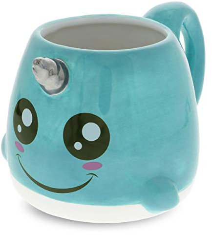 Mugniv Narwhal Sea Unicorn Novelty Mug: Ceramic Cute Coffee Mugs & Tea Cup, Cool & Unique Unicorn Coffee Mug for Coffee Lovers Gifts, Kids Mugs For Hot Chocolate, Narwhal Decor Kitchen Cups - 19.8 Oz