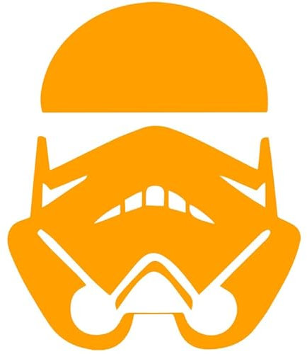 Decus Star Wars Stormtrooper L 0150 (orange) // Sticker OEM JDM Style Aufkleber