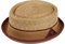 DASMARCA Men's Women's Summer Retro Dapper Straw Porkpie Pork Pie Hat - Oscar Gold M