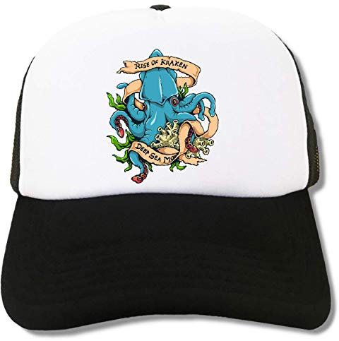 Rise of Kraken Deep Sea Monster Trucker Cap Baseball Hat