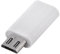Adaptador USB C a Micro USB, USB3.0 Tipo C Hembra a Micro USB Macho Convertir Conector Soporte Carga de sincronización para Andrid(Blanco)