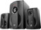 Enceintes 2.1 HIDITEC H400 Black Edition 80 W. Connexion Bluetooth, USB, Carte mémoire, Musique, Film, Jeux, Radio FM. Contrôle à Distance