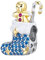 Jane Aigle Blaue Geschenk-Socken-Charm-Korn-Weihnachtskollektion 925-Silber-Hohlperlen Für Halsketten-Armband-Perlen