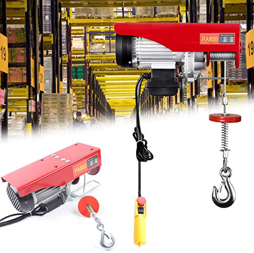 Treuil électrique 220 V 12 m - Housse de levage - Treuil moteur - Housse de levage - Chaîne électrique avec télécommande filaire