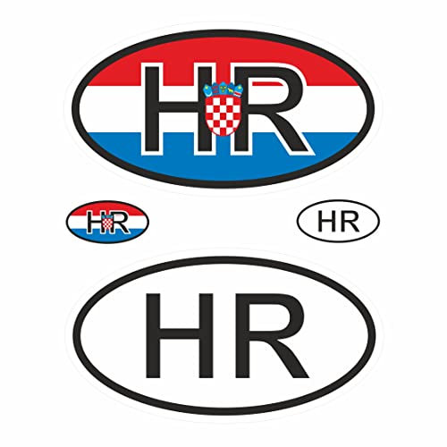 BIKE-label Länderkennzeichen Aufkleber 2D Kroatien für Auto Motorrad Tür Camper Sticker X400024