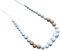 Collier allaitement portage FAIT MAIN en France, blanc marbré