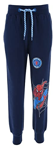 Sun City Spider-Man Kinder Jogging-Hose Jungen Trainingshose Sporthose, Farbe:Blau, Größe Kids:98