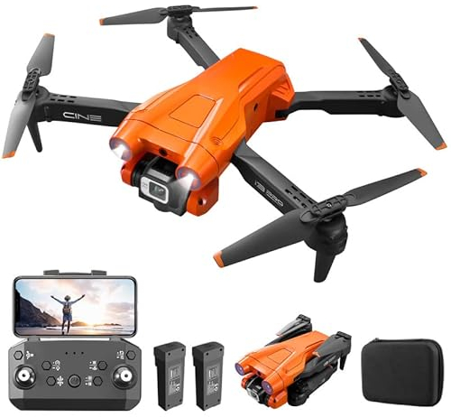 Mingfuxin Faltbare Drohne mit Kamera für Anfänger, RC Quadcopter Drohne mit App WIFI FPV Live-Video, Höhenhaltung, Headless-Modus One-Key-Abheben Landung für Erwachsene Kinder