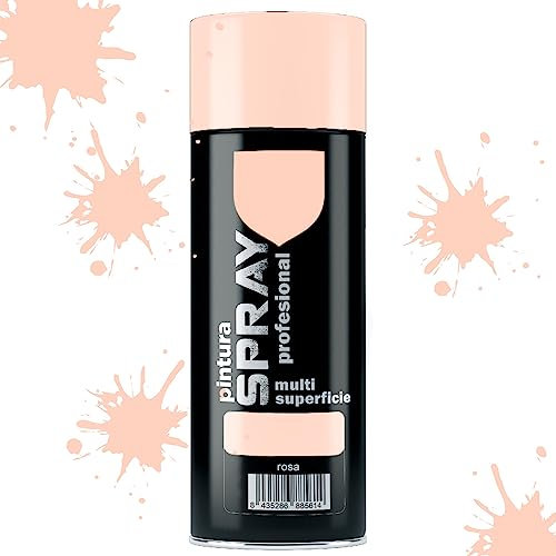 various Pintura Spray Rosa de 400 ml Adecuado para las Superficies de Metal, Madera y Plástico Pack de 1 Unidad