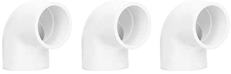 12 Pezzi Raccordi per Tubi a 2 Vie, Raccordi Gomito in Plastica PVC 90 Gradi Raccordi per Tubi (20 mm)