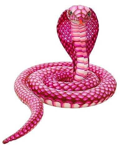 Trayosin Plüschtier Riesige Schlange Plüsch große Kuscheltier gefüllte Tier Schlange Realistische Stofftier Schlange Plüsch Spielzeug Geschenke für Geburtstag Party Prank Requisiten (Rosa,170cm)