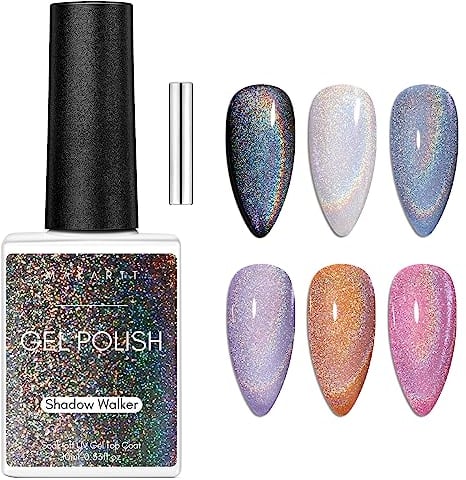 Makartt Cat Eye UV Gel: 10ml Gel Nagellack Glitzer Magnetic - mit Cateye Magnet