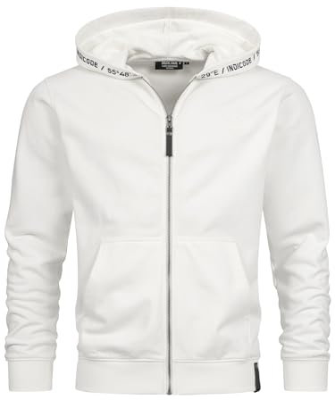 Indicode Herren INMobil Kapuzensweatjacke | Hoodie Kapuzenpullover Pulli für Männer Vanilla Ice, M