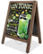 VAIIGO Kundenstopper Werbetafel Gehwegaufsteller Aufsteller 65 x 43 cm Kreidetafel Magnetische Holztafel Kreidetafel Restaurant-Tafel Kreidetafel Plakatständer