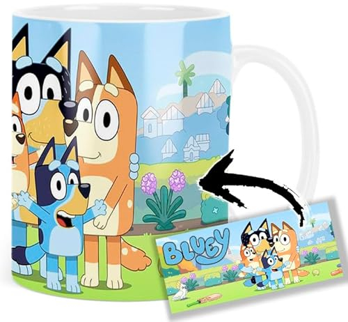 MasTazas Bluey Bingo Bandit Chilli Taza Ceramica Mug