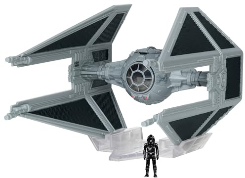 Star Wars Micro Galaxy Squadron TIE Interceptor – Véhicule de Classe Armure légère de 7,6 cm avec Accessoire de Micro Figurine de 2,5 cm
