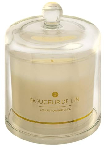 Atmosphera - Duftkerze ilae 240g glocke glas leinen
