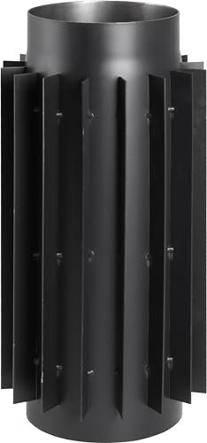 Ofenrohr Kaminrohr Bogen Abgasrohr Rauchrohr Rosette Wandfutter Ø DN 150 mm 2 mm Stahlrohr schwarz (Radiator/Wärmetauscher)