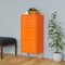 Bulliing Lagerschrank Orange 42,5x35x101,5 cm Stahl BüRoschrank SchiebetüR