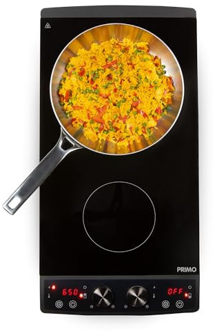 PRIMO PR304IKP Plaque à Induction Double - 2 Zones - 2900W - Noir