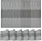Artoid Mode Silber Grau PVC Platzsets 6er Set, 30x45cm Tischsets Waschbar Tischmatten Schmutzabweisend Hitzebeständig Platzdeckchen Küche Deko