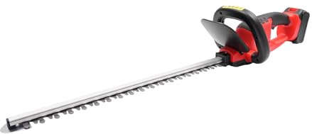 Aubconml Heavy-Duty Double-Blade Hedge Trimmer – 3.0Ah Battery, 1-2H Charge, Includes Blade Sheath & Goggles (Red/Black Design)