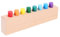 Toddmomy Jouets d'inspiration à la mémoire scie sauteuse Jouets sensoriels bébé drôle Puzzle Cylindre Montessori pour Tout-Petits Puzzle Montessori en Bois